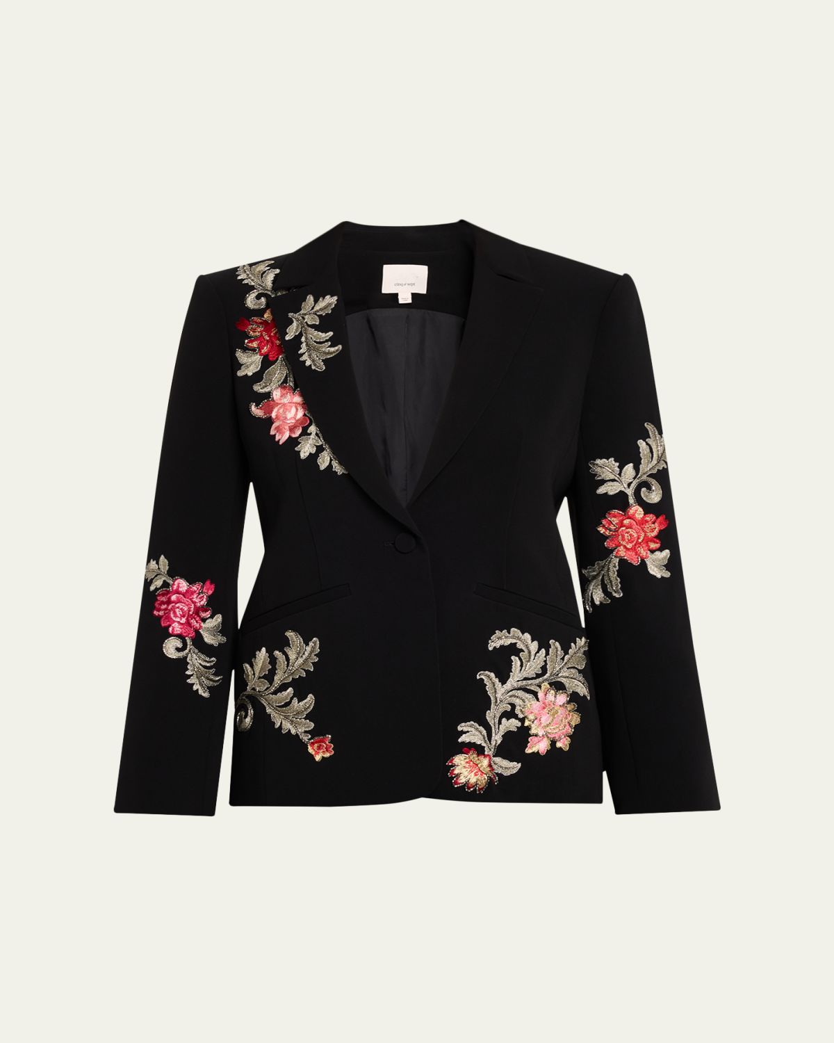 Cinq a Sept Karlie Rococo Embroidered Blazer