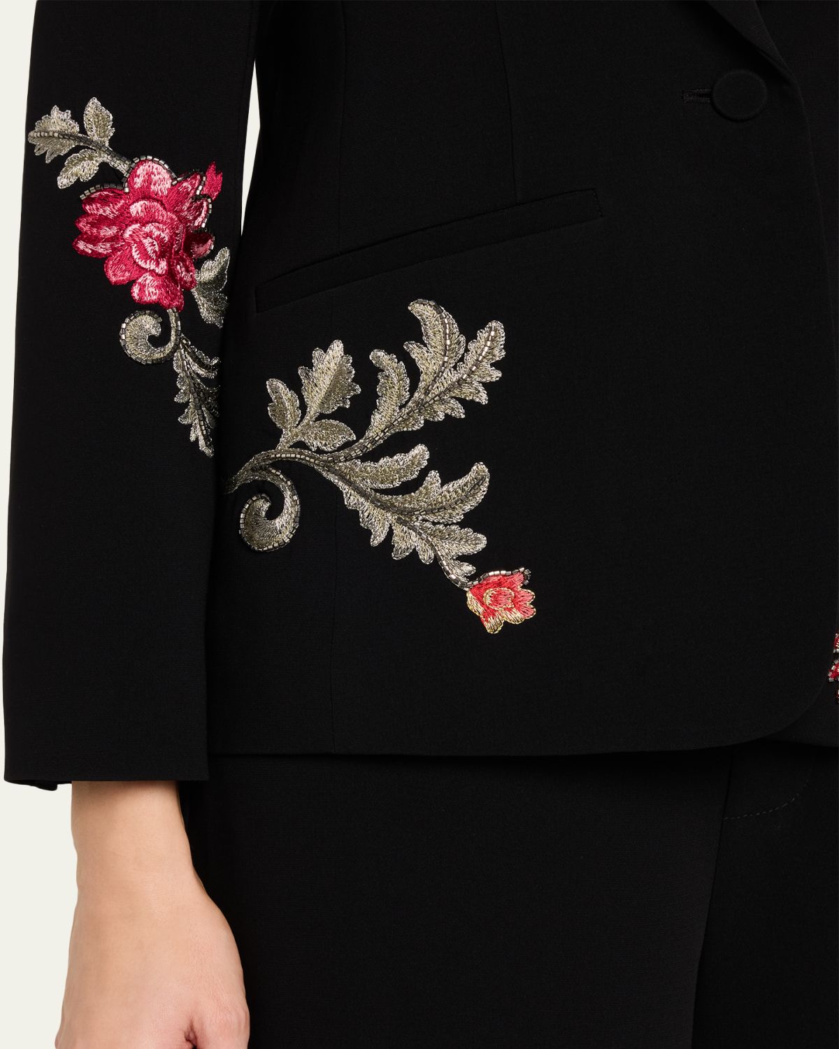 Cinq a Sept Karlie Rococo Embroidered Blazer | Thumbnail 5