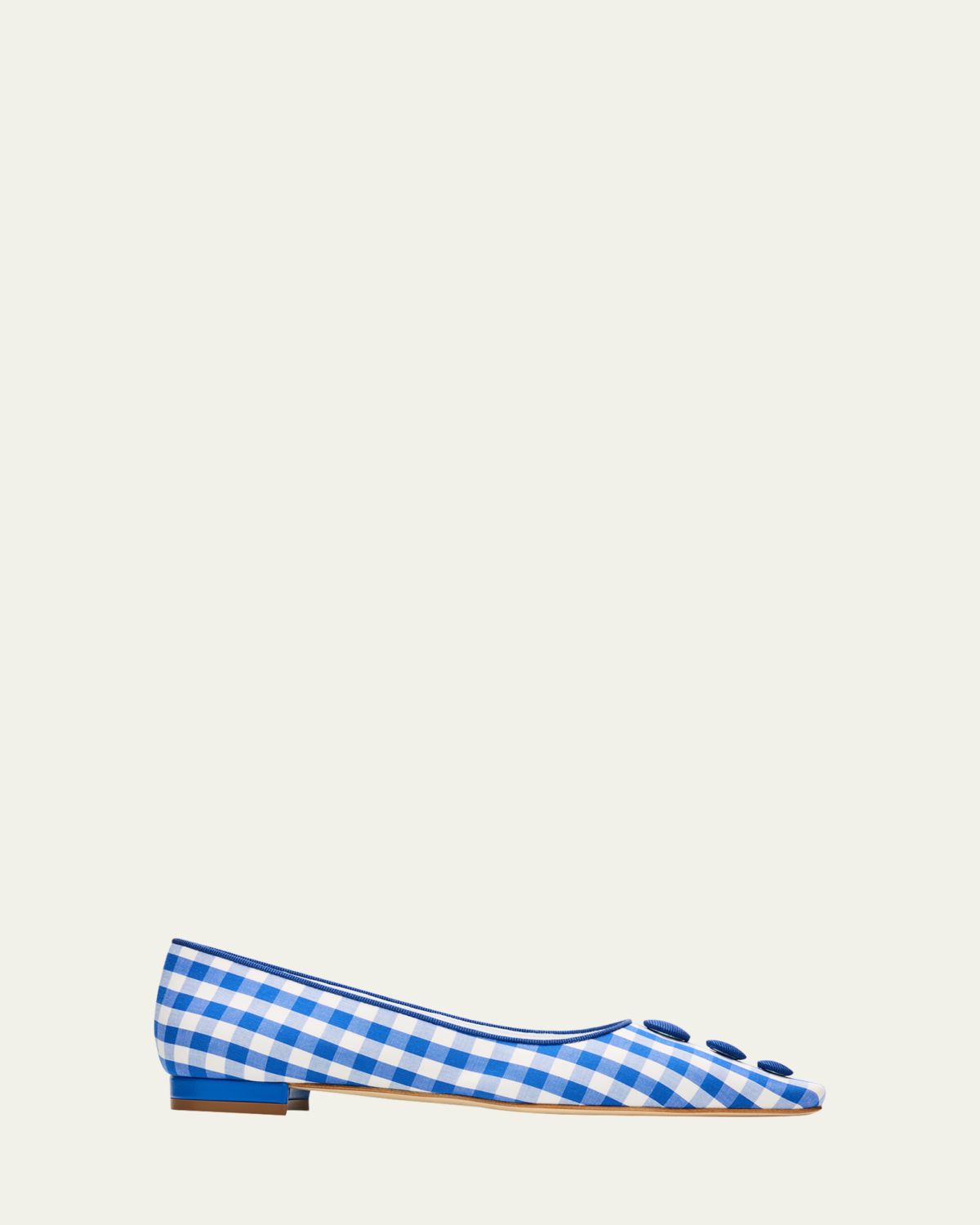 Manolo Blahnik Alexa Gingham Flat Pumps | Thumbnail 4 Manolo Blahnik Alexa Gingham Flat Pumps | Thumbnail 4