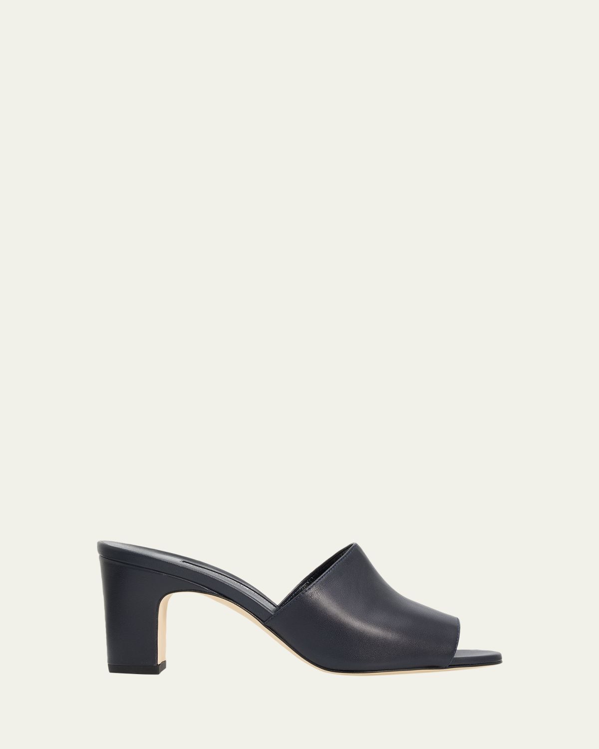Manolo Blahnik 70mm Rapallabar Open-Toe Leather Mules | Thumbnail 4
