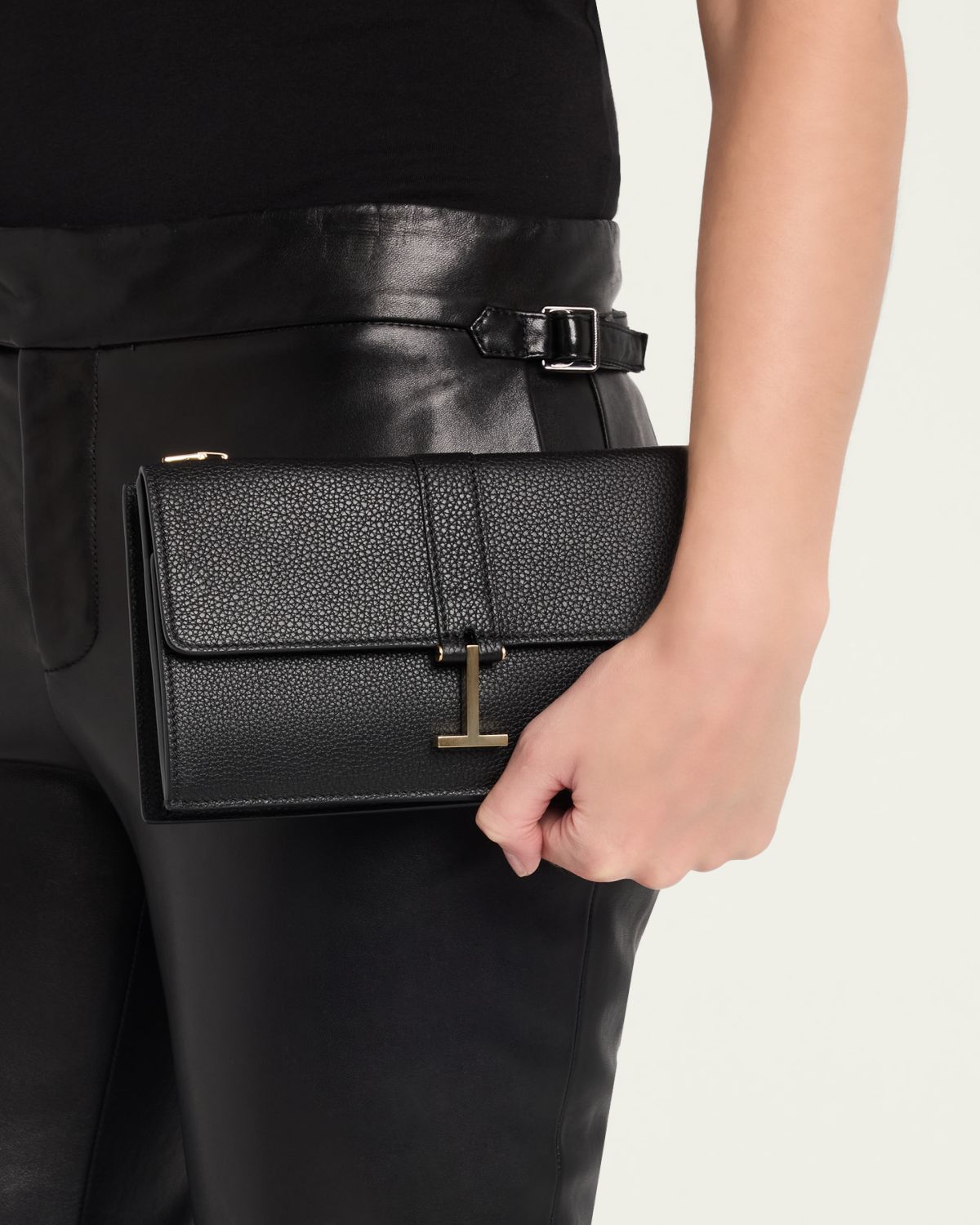 TOM FORD Kara Mini Leather Hanging T Crossbody Bag | Thumbnail 2