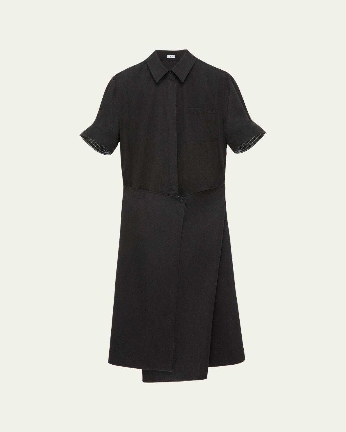 Loewe Wrapped Short-Sleeve Midi Shirtdress | Thumbnail 5