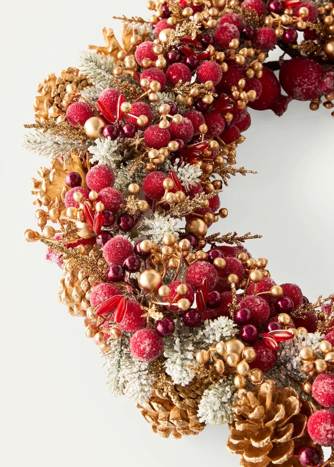 Salzburg Creations Glittering Garnet 20" Wreath | Thumbnail 2