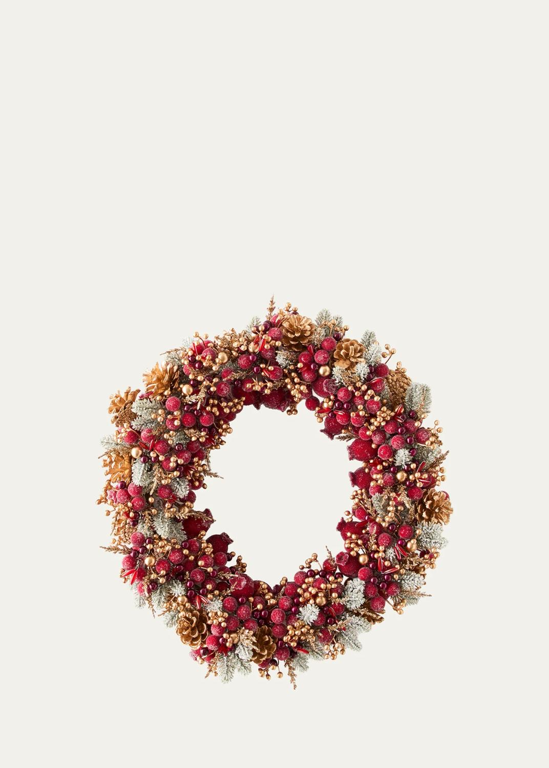 Glittering Garnet 20" Wreath Glittering Garnet 20" Wreath