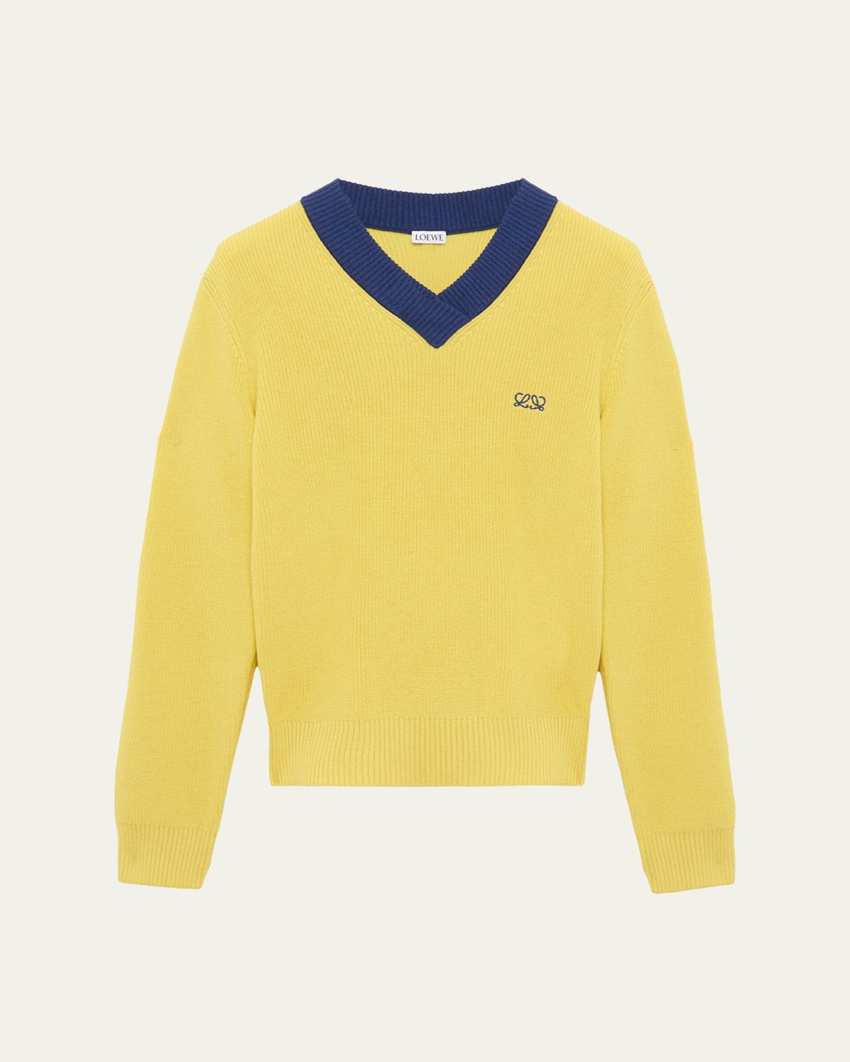 Loewe Bicolor V-Neck Sweater | Thumbnail 6 Loewe Bicolor V-Neck Sweater | Thumbnail 6