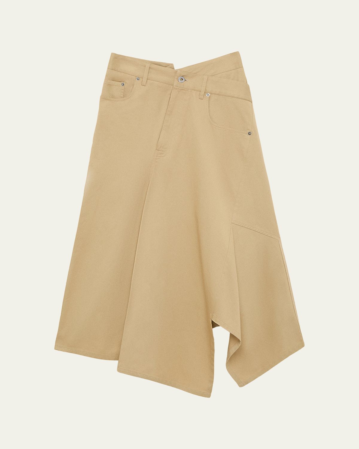 Loewe Asymmetric Cotton Midi Skirt | Thumbnail 6 Loewe Asymmetric Cotton Midi Skirt | Thumbnail 6