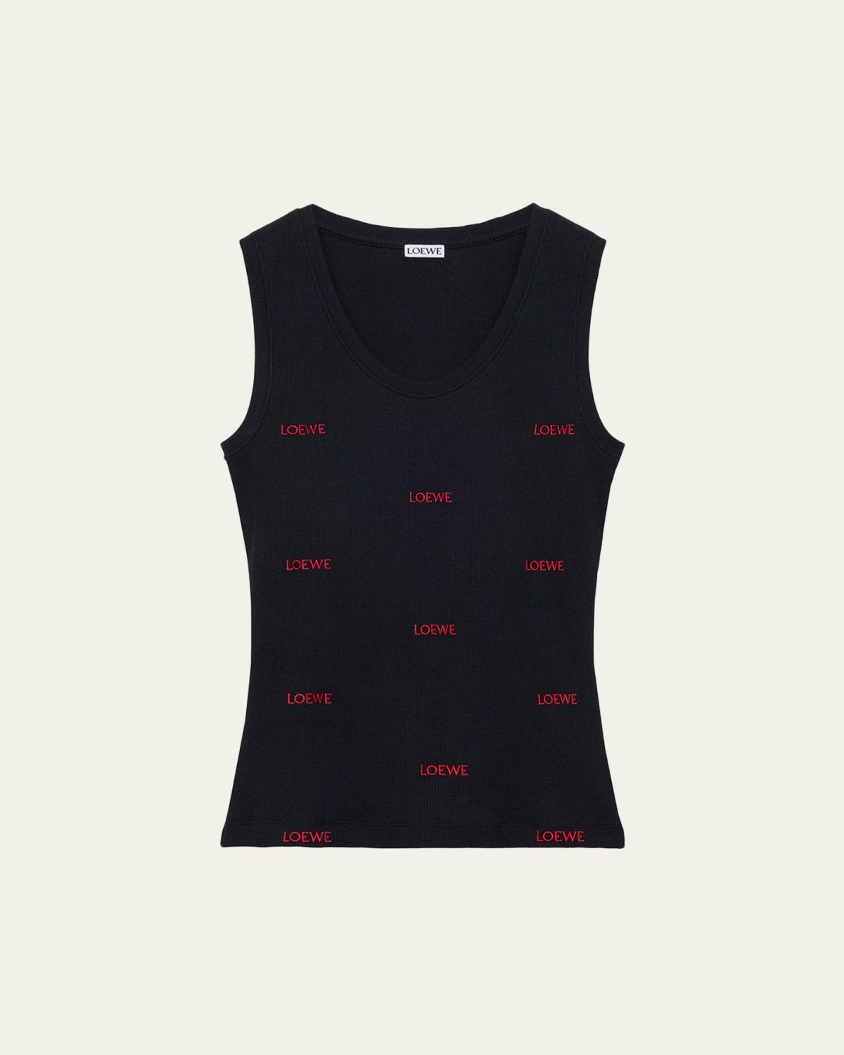 Loewe All-Over Logo Embroidered Rib Tank Top | Thumbnail 6 Loewe All-Over Logo Embroidered Rib Tank Top | Thumbnail 6