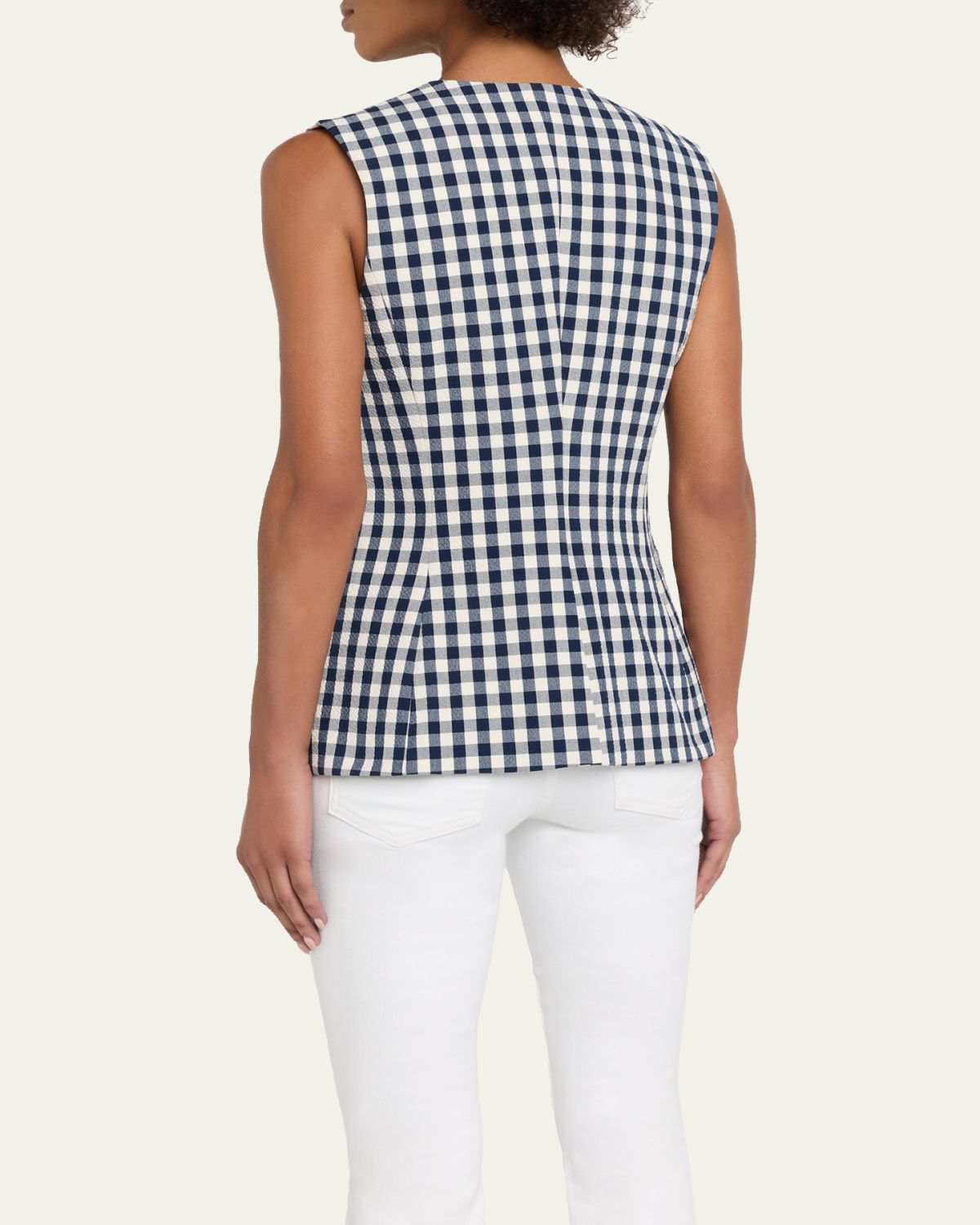 Veronica Beard Haina Cotton Gingham Shorts | Thumbnail 3 Veronica Beard Haina Cotton Gingham Shorts | Thumbnail 3