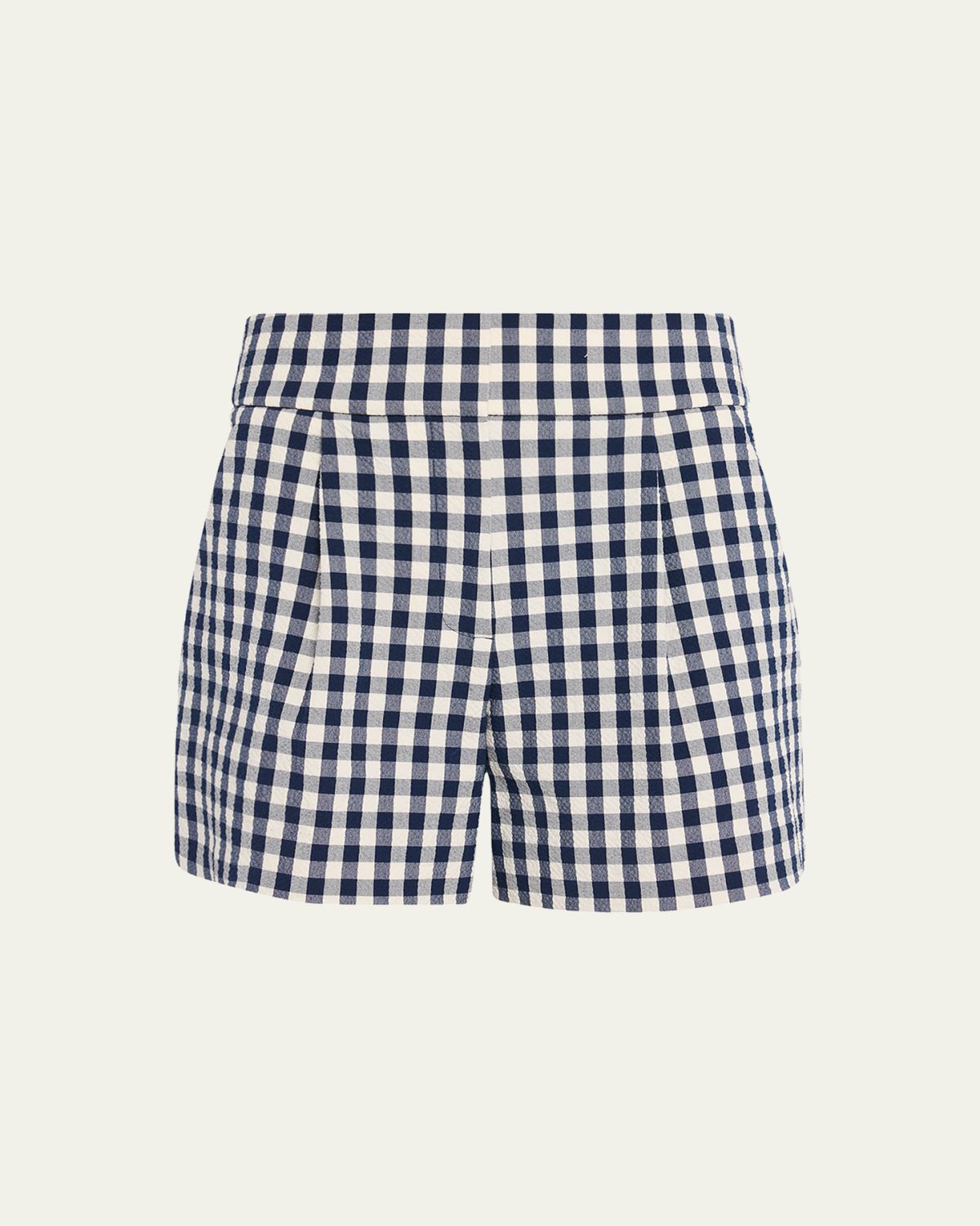 Veronica Beard Haina Cotton Gingham Shorts