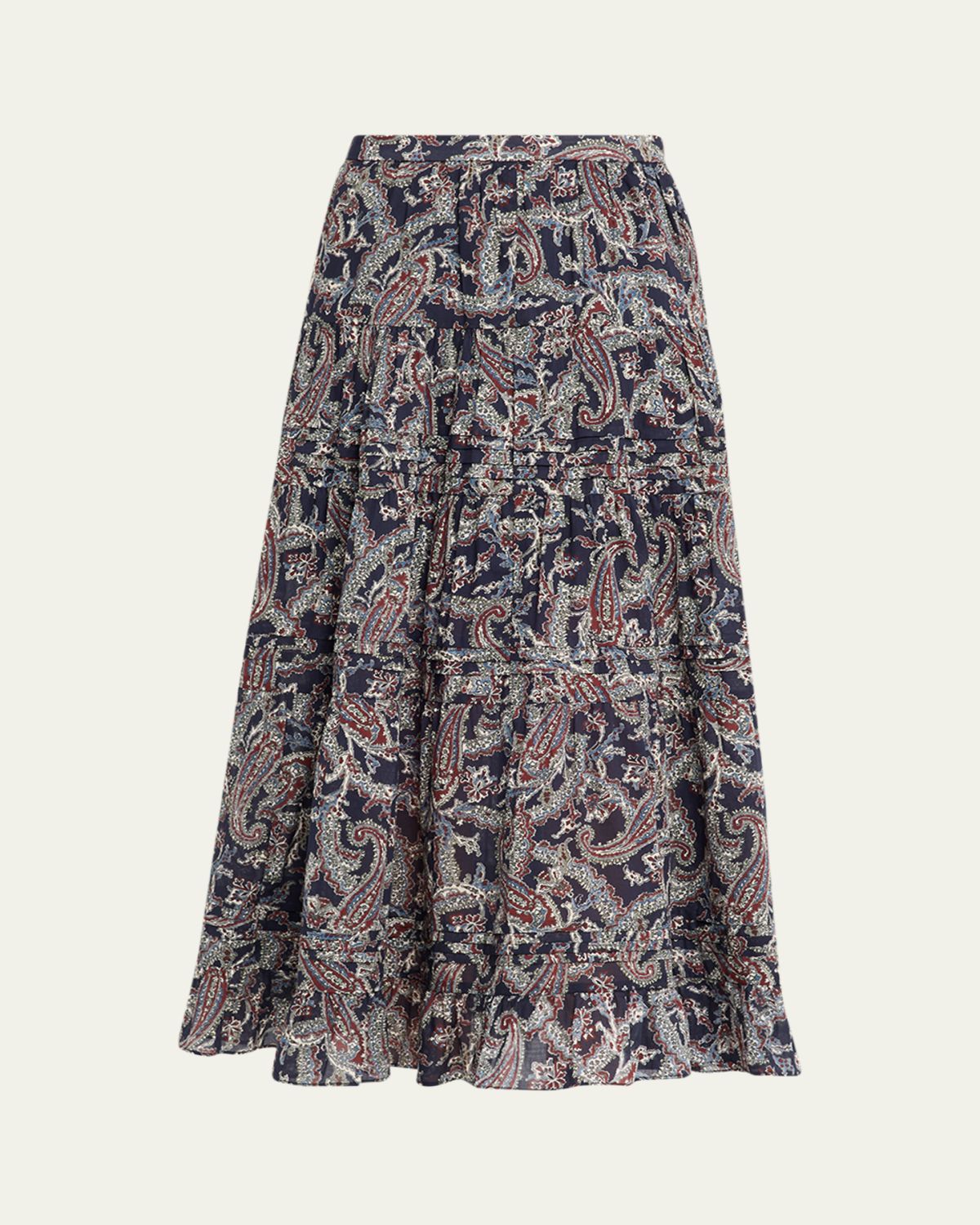 Veronica Beard Heatheralyn Paisley Skirt