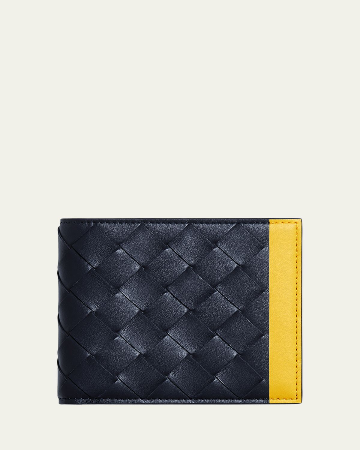 Bottega Veneta Men's Intrecciato Leather Colorblock Bifold Wallet | Thumbnail 4 Bottega Veneta Men's Intrecciato Leather Colorblock Bifold Wallet | Thumbnail 4