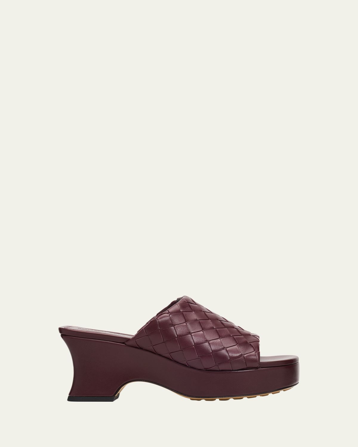 Bottega Veneta 70mm Rosita Intrecciato Leather Wedge Mules | Thumbnail 7