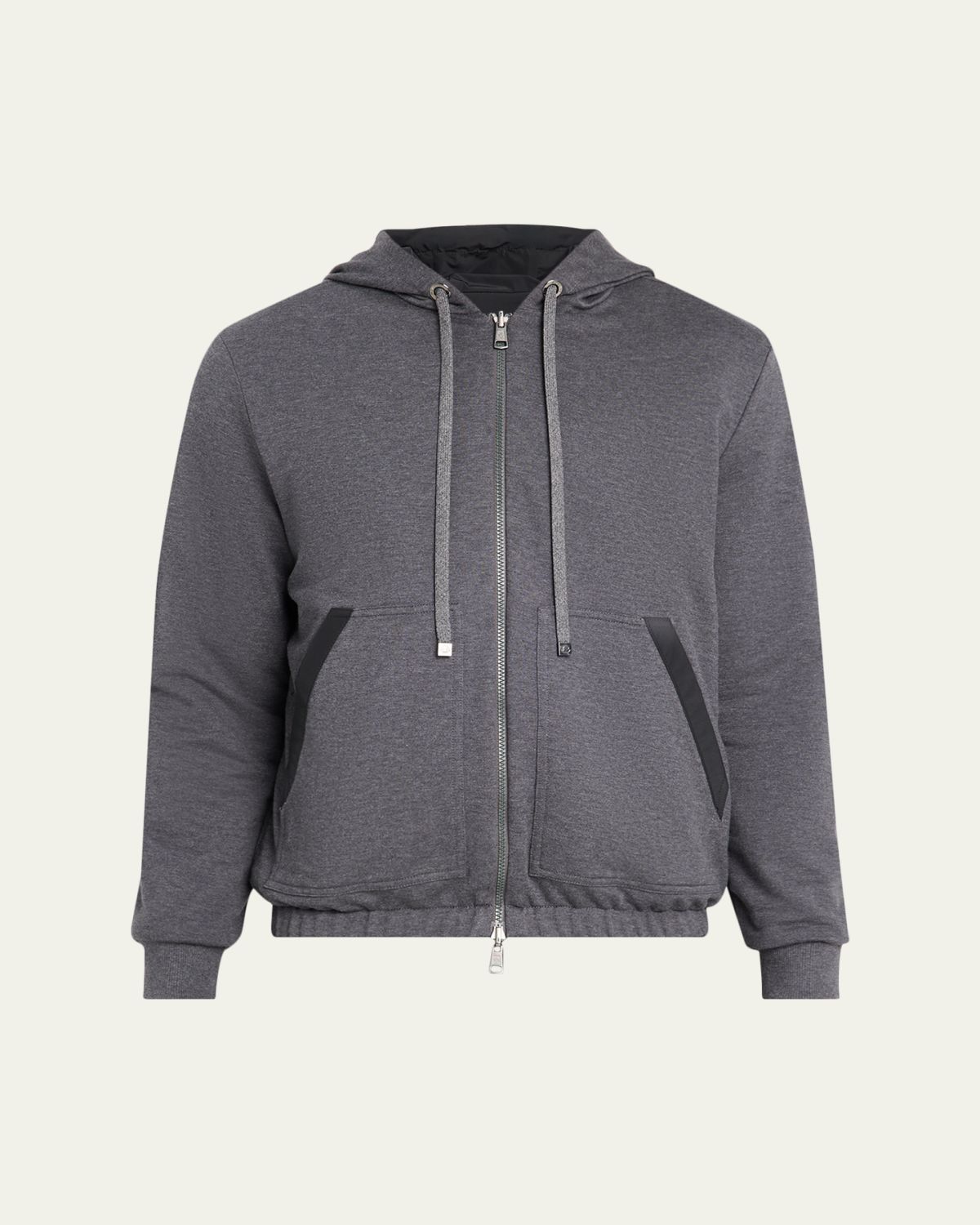 Moncler Men's Reversible Fleece Zip Hoodie