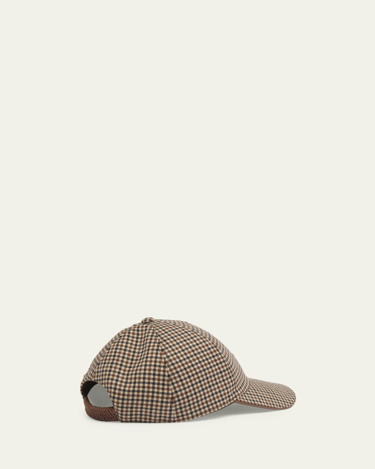 Moncler Men's Micro-Check Wool Baseball Cap | Thumbnail 2