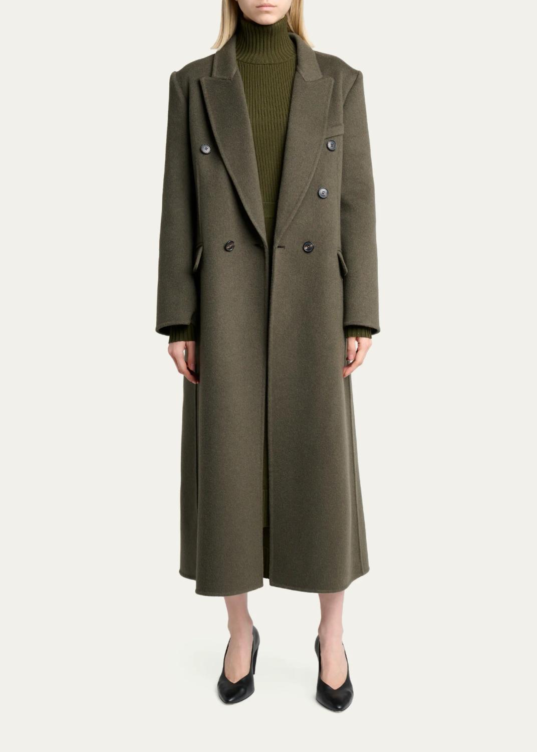 Victoria Beckham Catriona Wool-Blend Double-Breasted Coat | Thumbnail 2