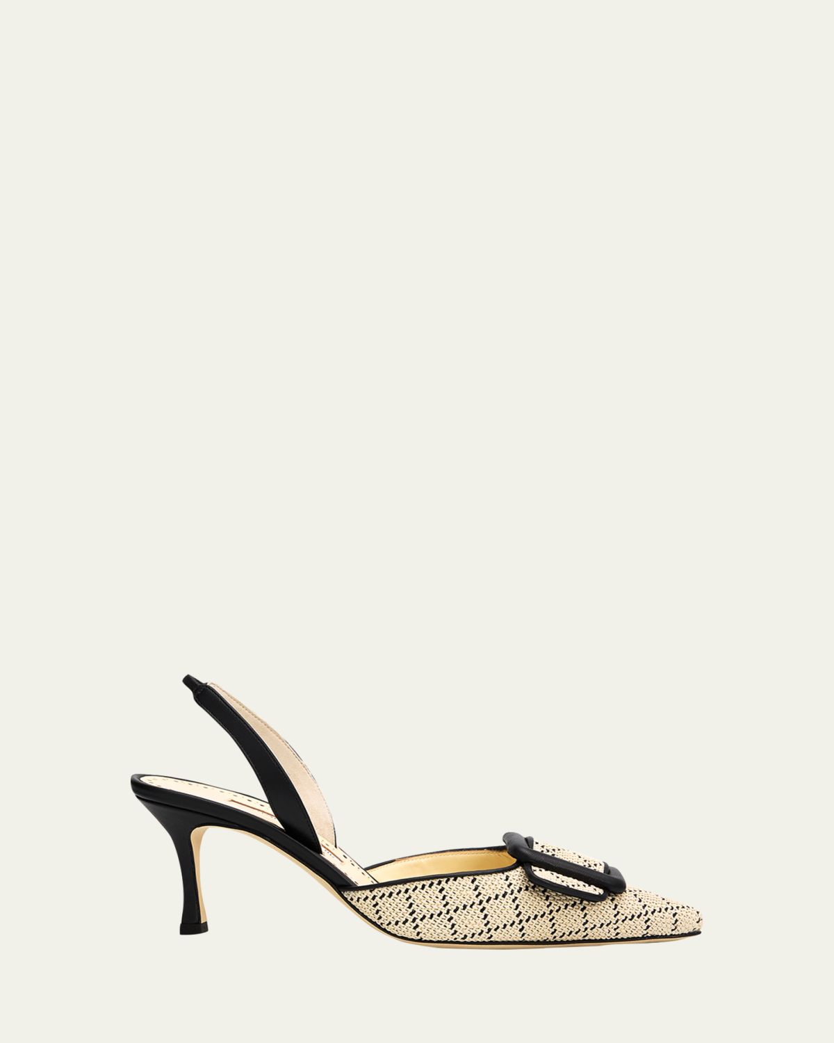 Manolo Blahnik 70mm Mayslibi Raffia Slingback Pumps | Thumbnail 4 Manolo Blahnik 70mm Mayslibi Raffia Slingback Pumps | Thumbnail 4