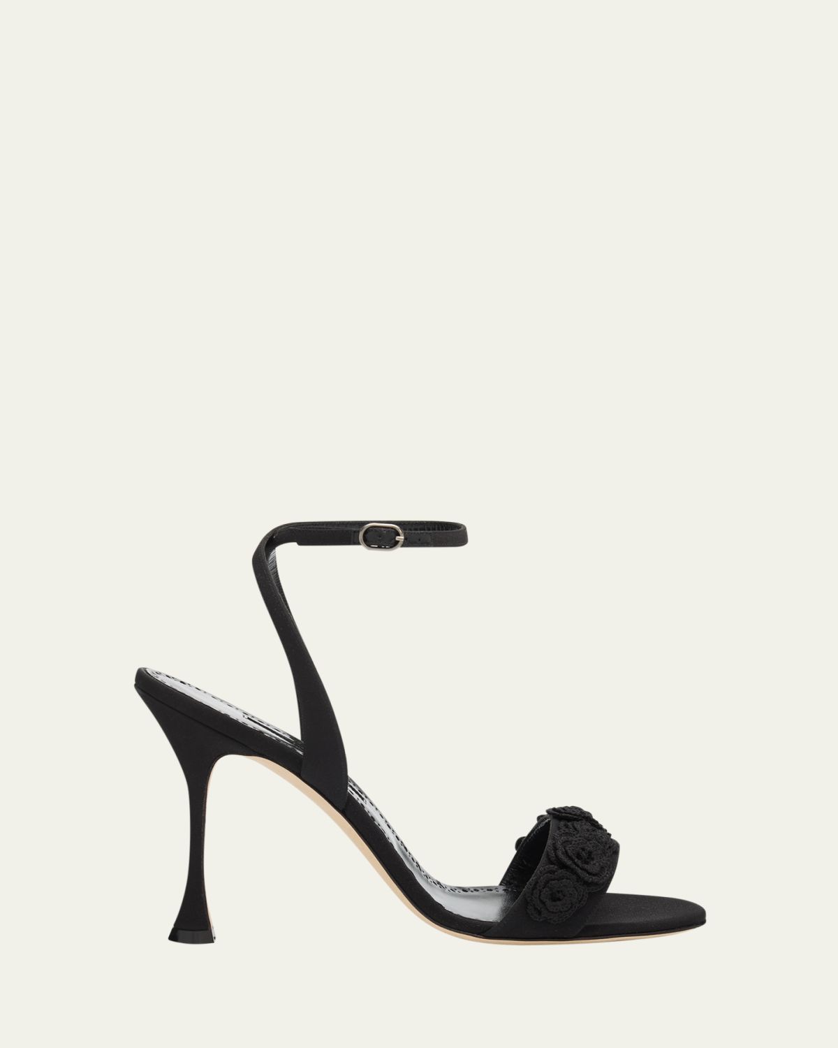 Manolo Blahnik 105mm Raosnu Crochet Flower Ankle-Strap Sandals | Thumbnail 6 Manolo Blahnik 105mm Raosnu Crochet Flower Ankle-Strap Sandals | Thumbnail 6