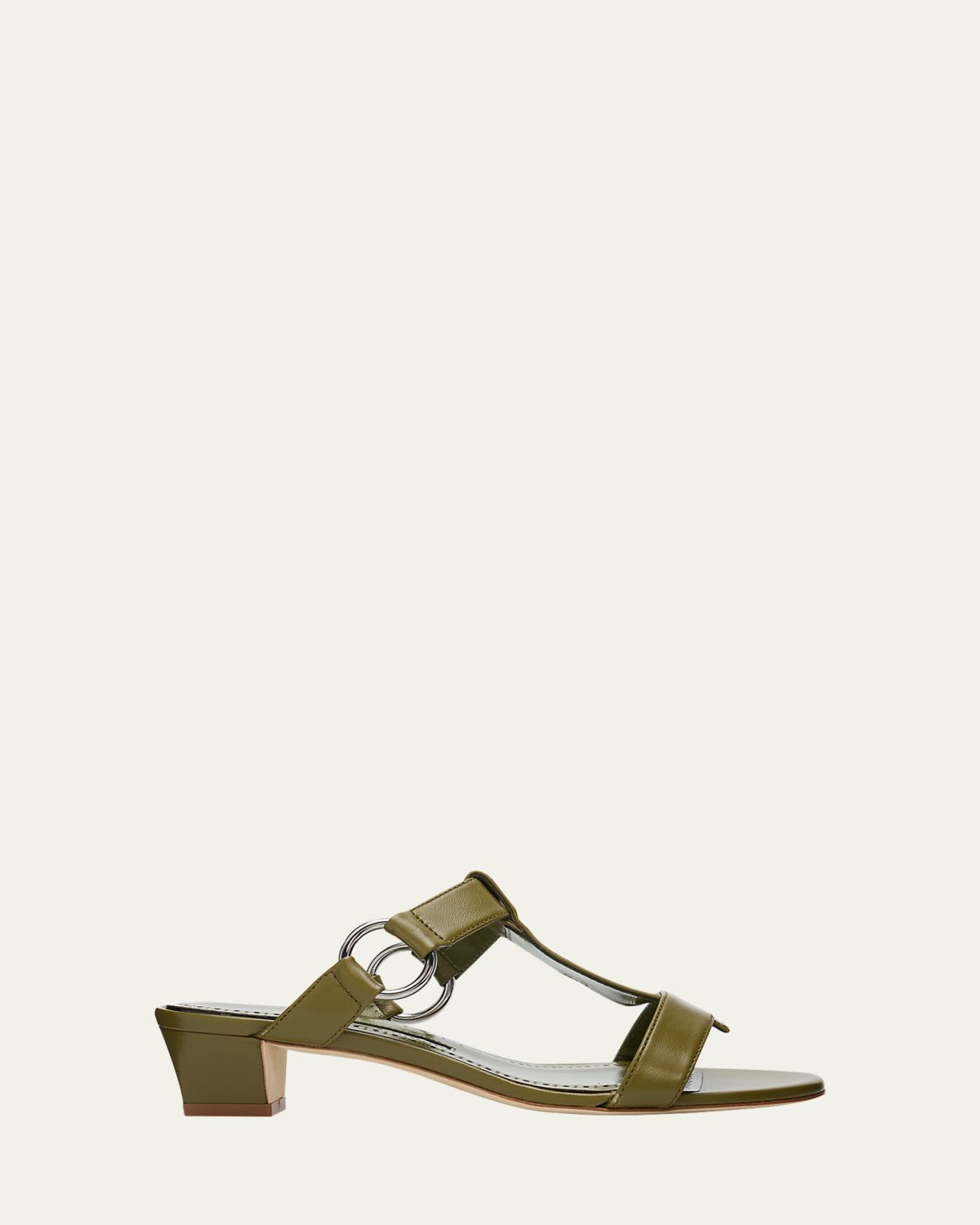 Manolo Blahnik 30mm Mionamu T-Bar Slide Sandals | Thumbnail 4