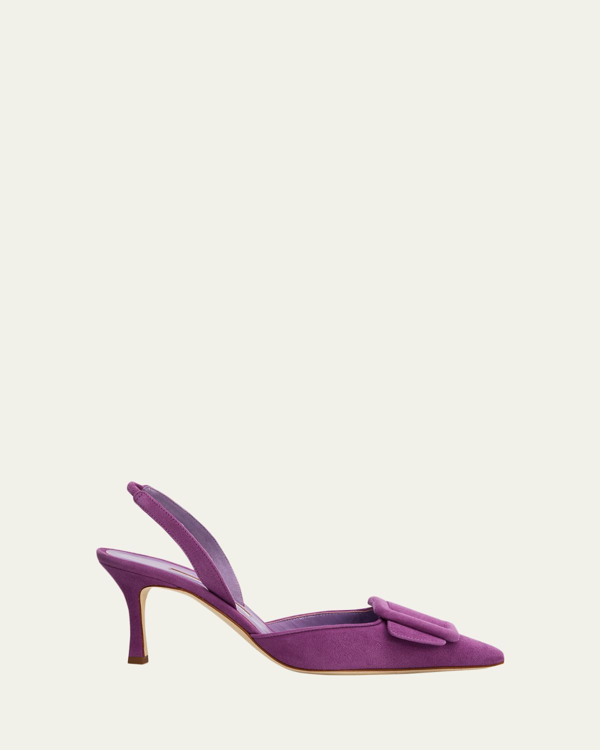 Manolo Blahnik 70mm Maysli Suede Slingback Pumps | Thumbnail 4 Manolo Blahnik 70mm Maysli Suede Slingback Pumps | Thumbnail 4