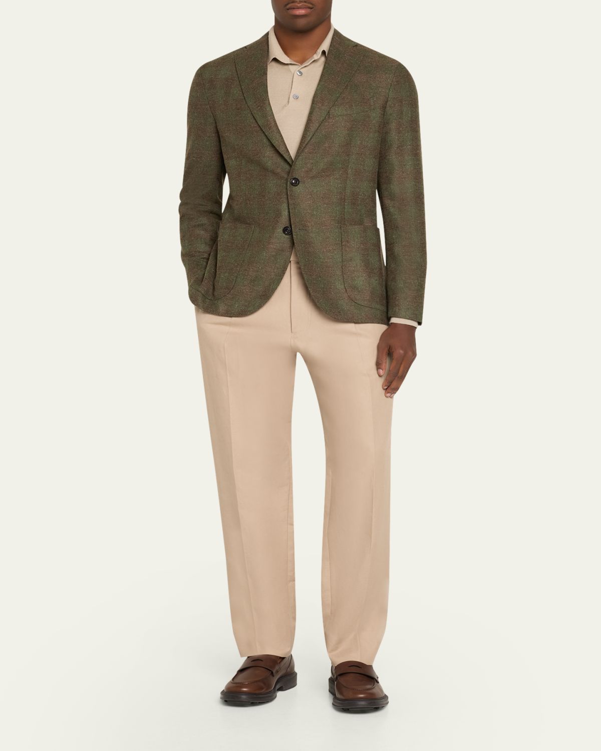 Boglioli Men's K-Jacket Plaid Single-Breasted Sport Coat | Thumbnail 2