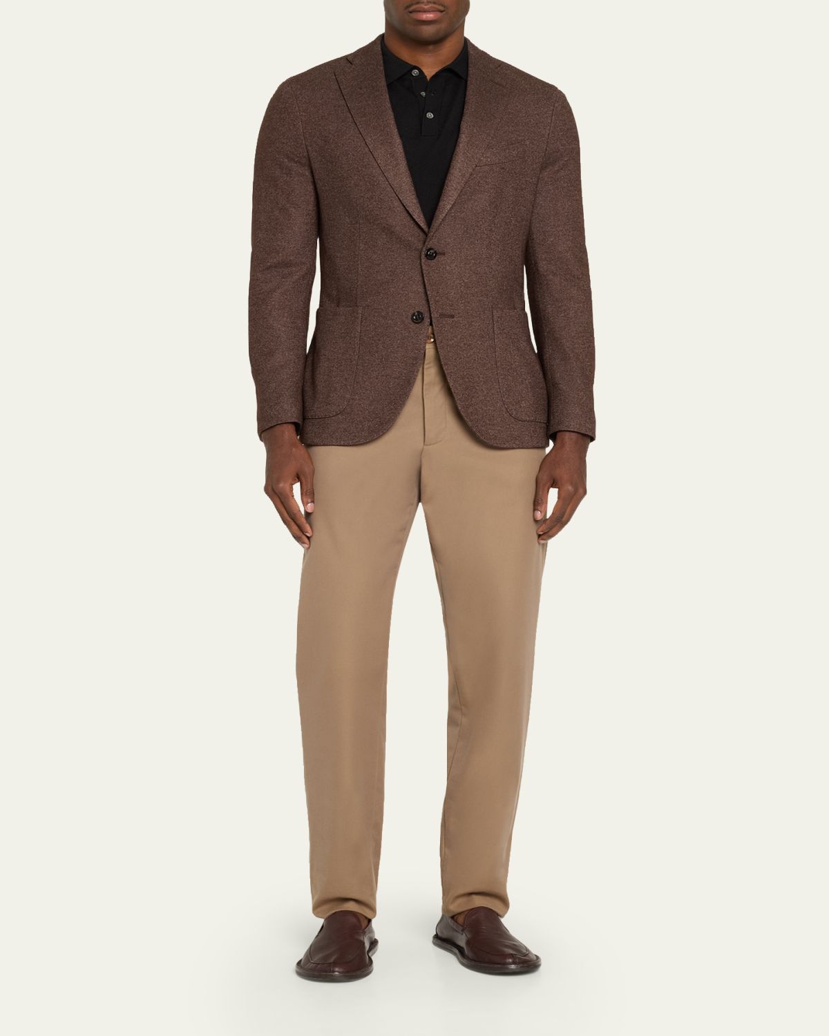 Boglioli Men's K-Jacket Silk and Cashmere Jersey Knit Sport Coat | Thumbnail 2
