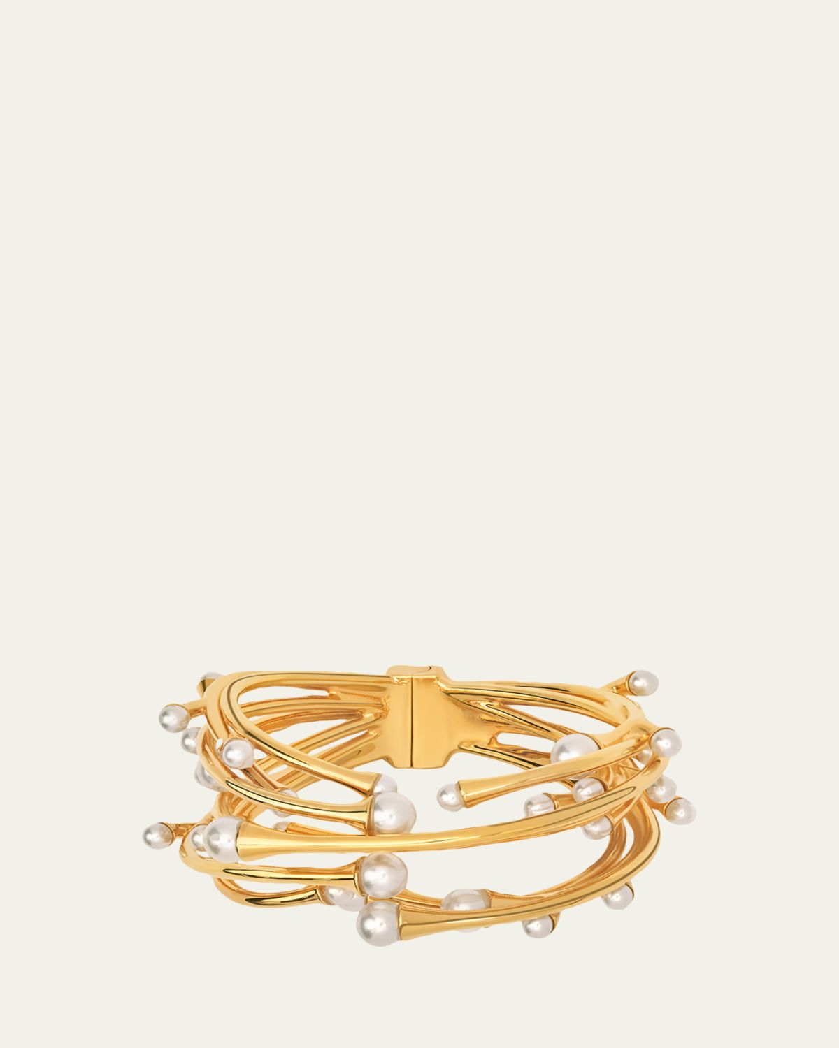 Oscar de la Renta Pearly Nest Cuff Bracelet | Thumbnail 3 Oscar de la Renta Pearly Nest Cuff Bracelet | Thumbnail 3