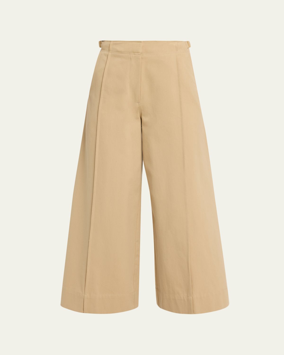 Ulla Johnson Sascha Cropped Wide-Leg Cotton Trousers | Thumbnail 6
