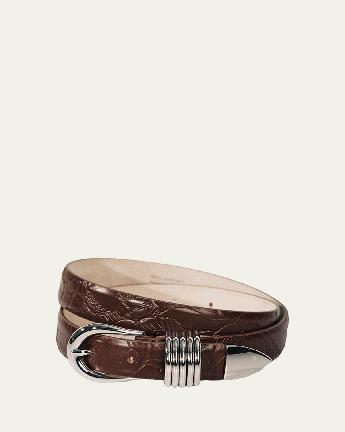 Dehanche Hollyhock Embossed Leather Belt | Thumbnail 4 Dehanche Hollyhock Embossed Leather Belt | Thumbnail 4