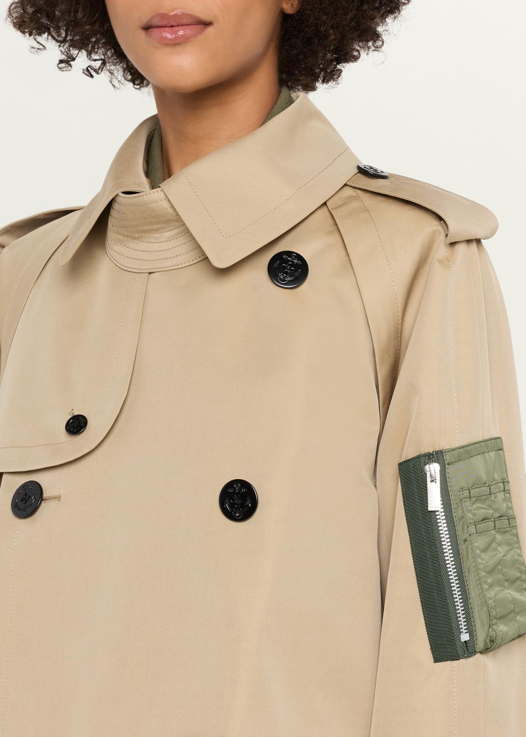 Sacai Cotton Gabardine Hybrid Short Trench Coat | Thumbnail 5