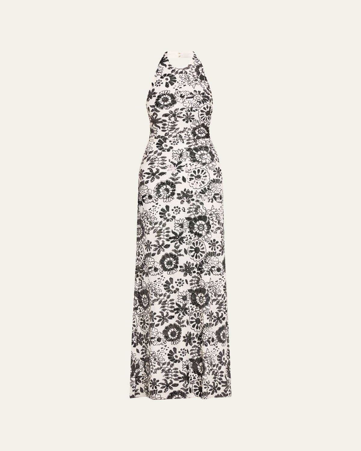Ramy Brook Candice Floral Sequin Halter Gown | Thumbnail 5 Ramy Brook Candice Floral Sequin Halter Gown | Thumbnail 5