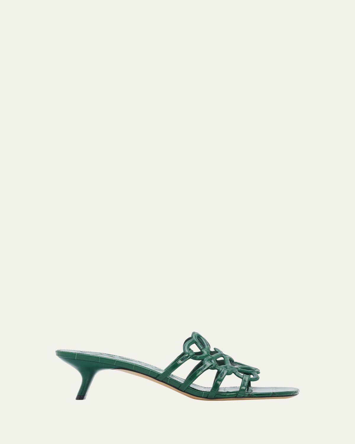 Loewe Petal Anagram 45mm Croc-Embossed Leather Sandals | Thumbnail 6 Loewe Petal Anagram 45mm Croc-Embossed Leather Sandals | Thumbnail 6