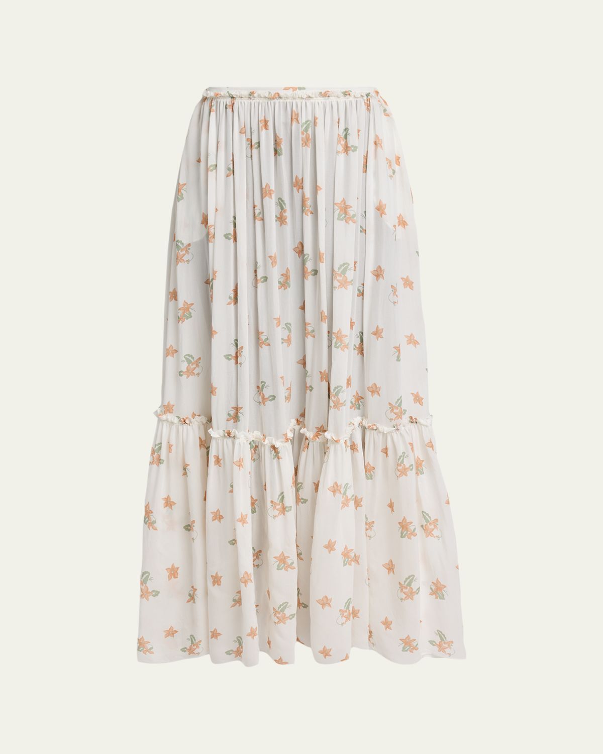 Chloe Blooms Print Silk Maxi Skirt | Thumbnail 6 Chloe Blooms Print Silk Maxi Skirt | Thumbnail 6