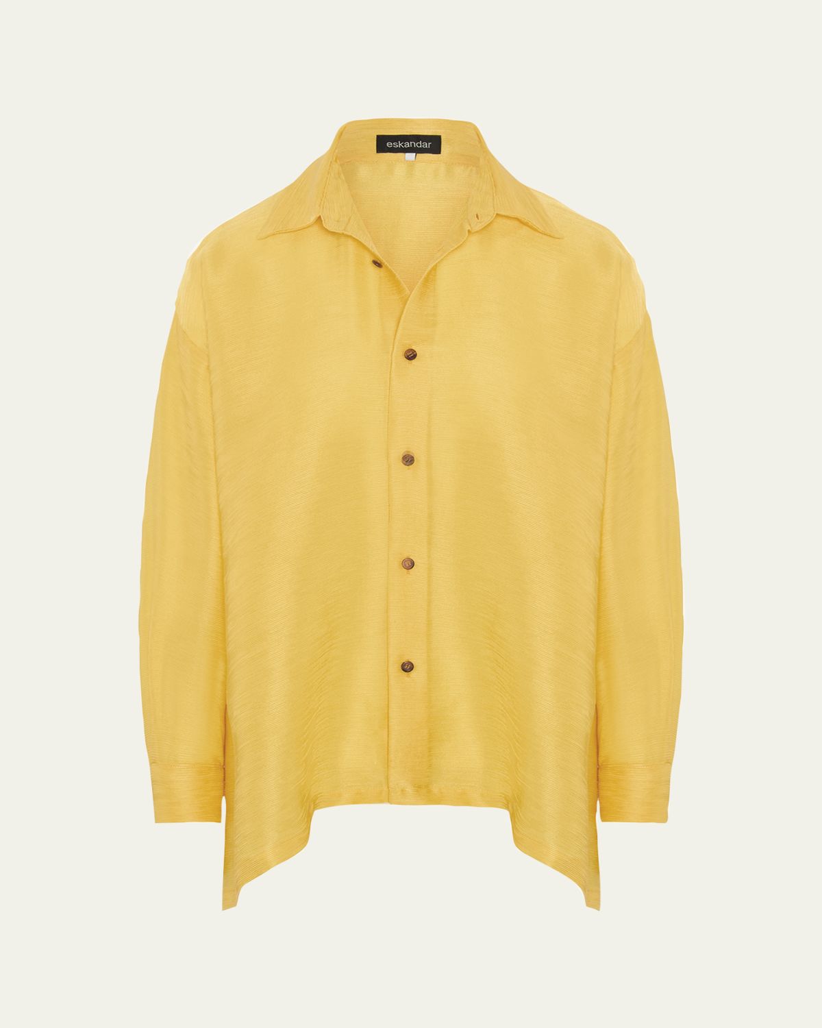 Eskandar A-Line Silk Plisse Shirt | Thumbnail 5 Eskandar A-Line Silk Plisse Shirt | Thumbnail 5