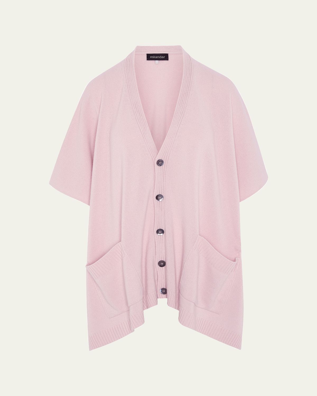 Eskandar Side-Slit Cashmere Cardigan | Thumbnail 6 Eskandar Side-Slit Cashmere Cardigan | Thumbnail 6