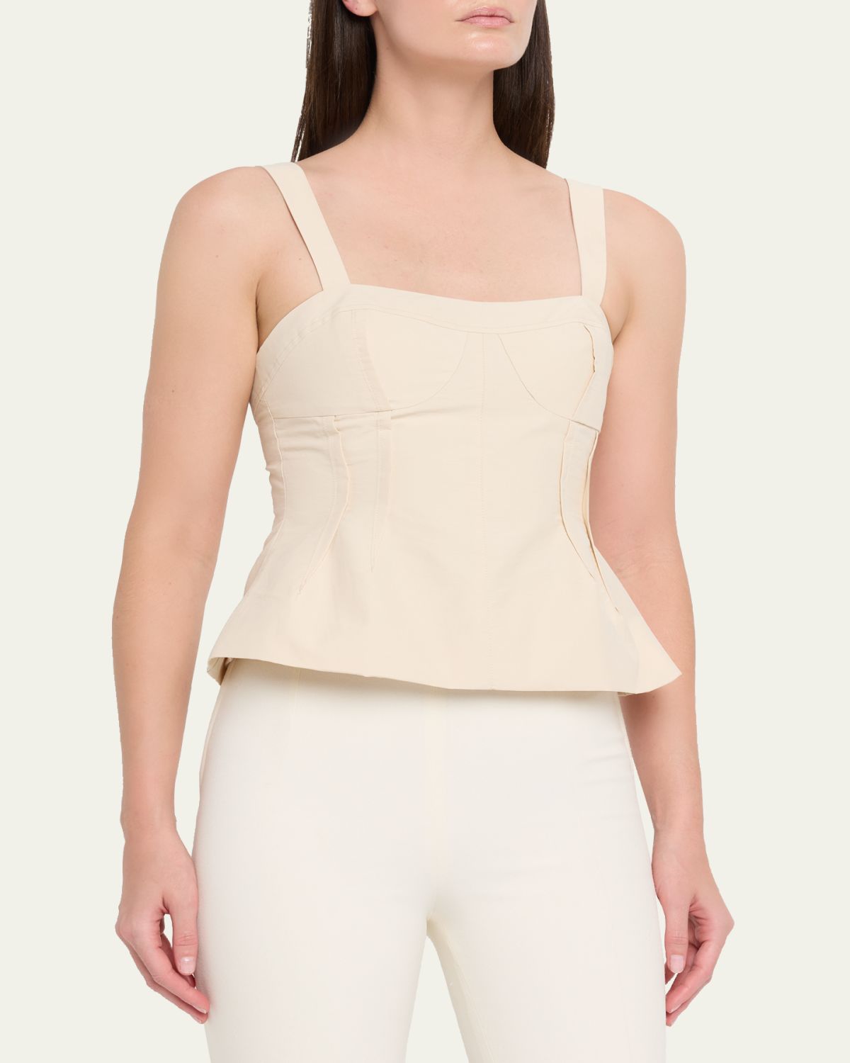 SIMKHAI April Cotton Faille Bustier Top | Thumbnail 4 SIMKHAI April Cotton Faille Bustier Top | Thumbnail 4