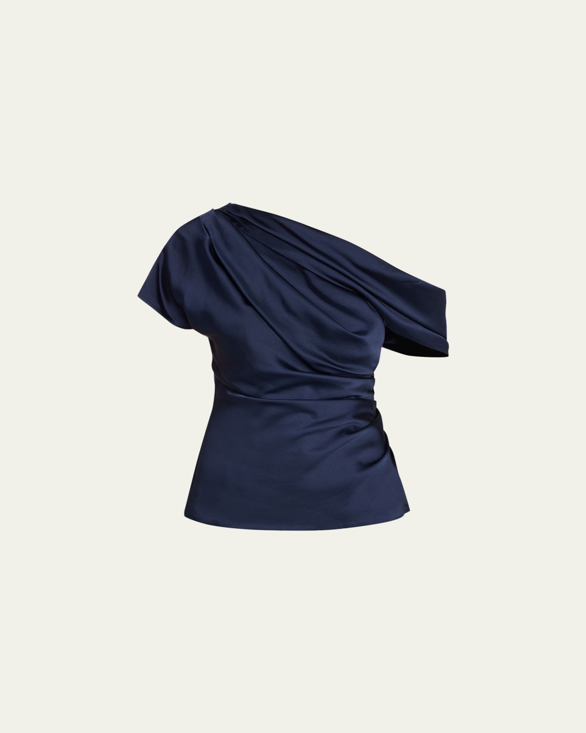 SIMKHAI Phoebe Draped Satin Top