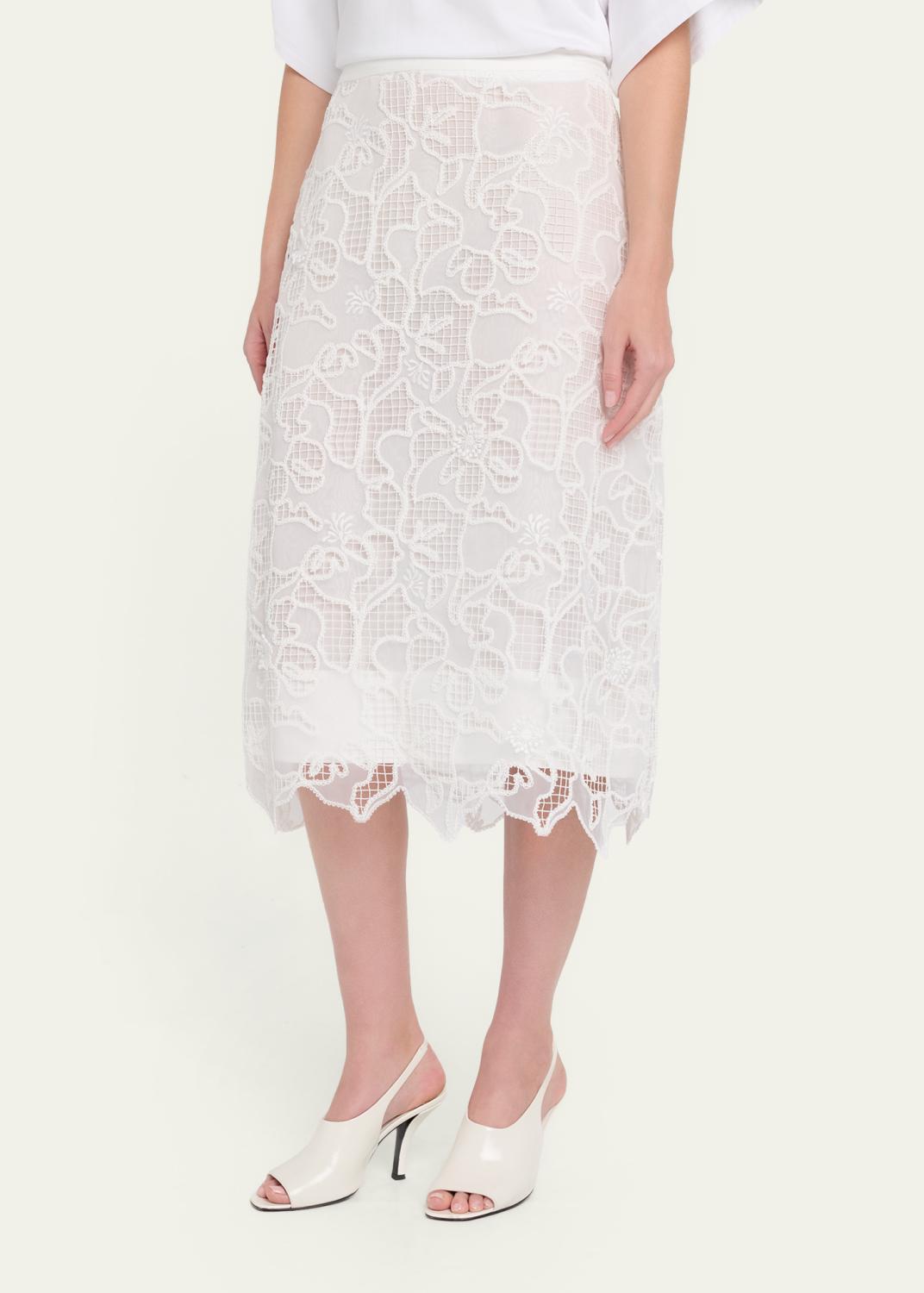 Simkhai Elissa Embroidered Column Skirt | Thumbnail 4 Simkhai Elissa Embroidered Column Skirt | Thumbnail 4
