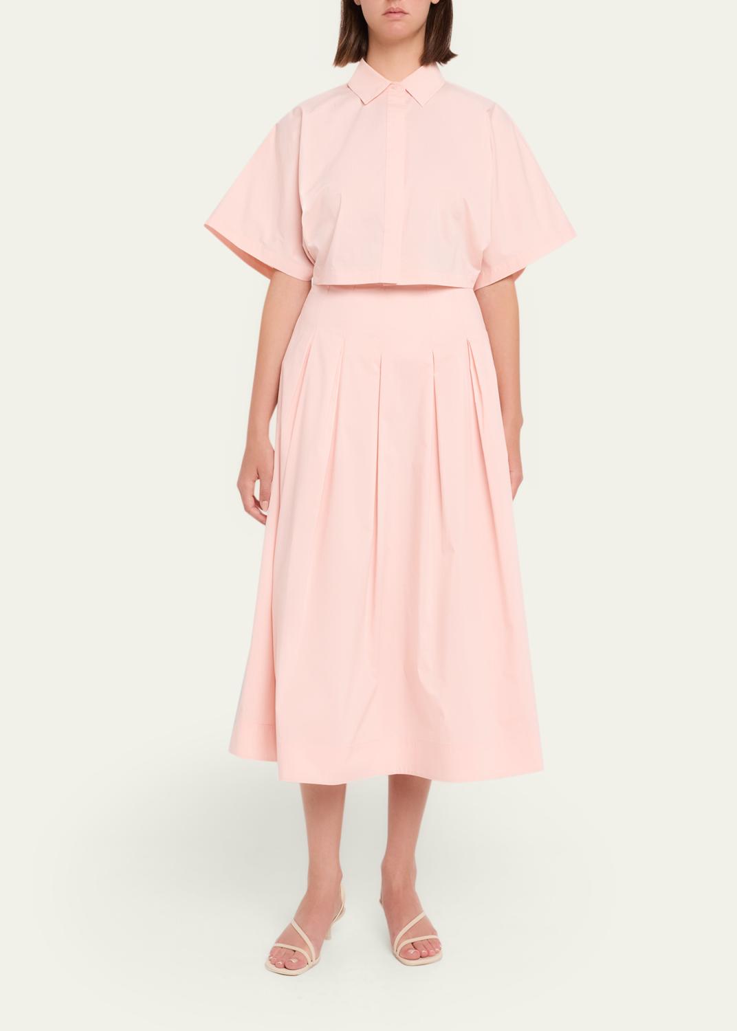 Simkhai Elora Poplin Midi Skirt | Thumbnail 2