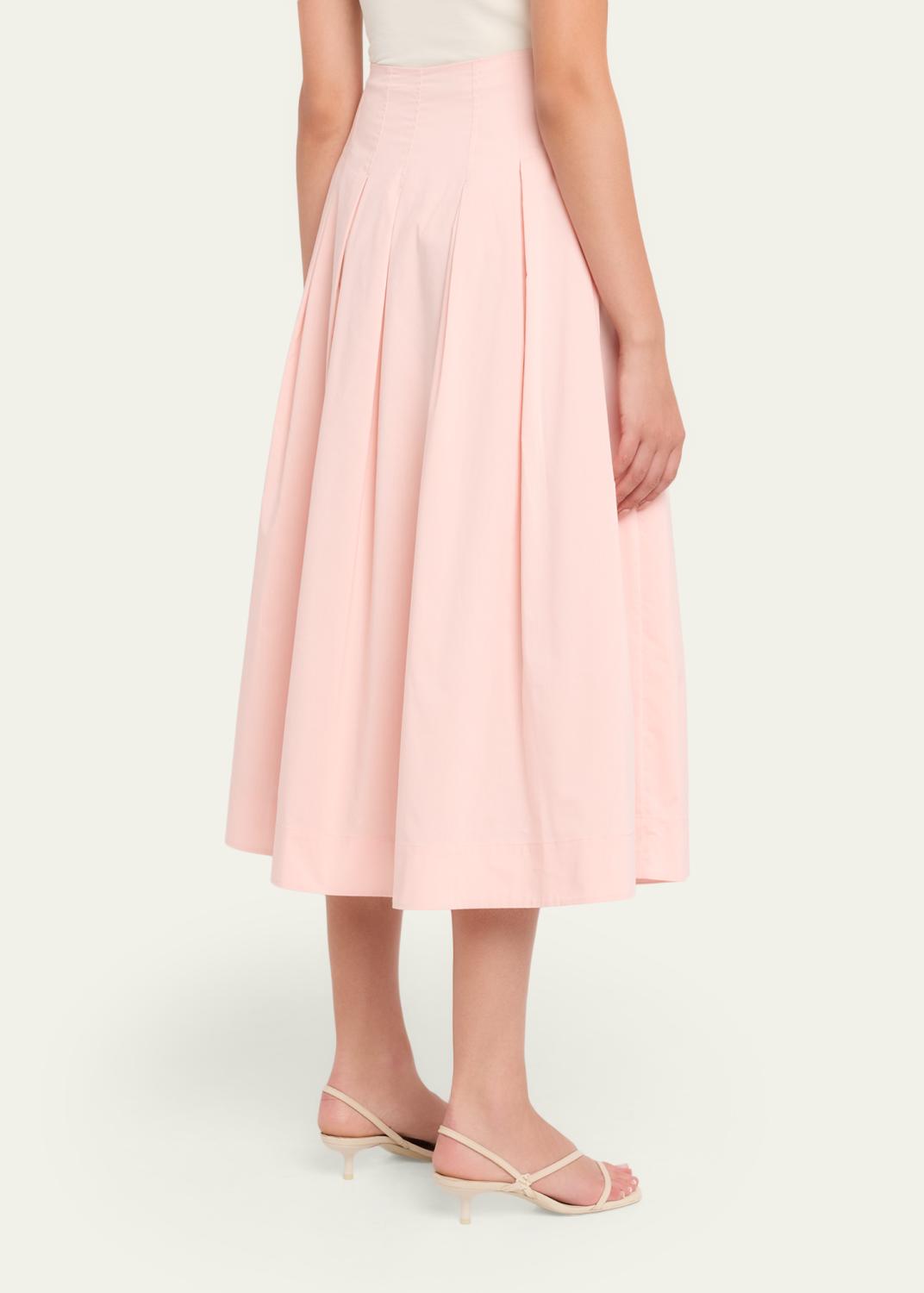 Simkhai Elora Poplin Midi Skirt | Thumbnail 3