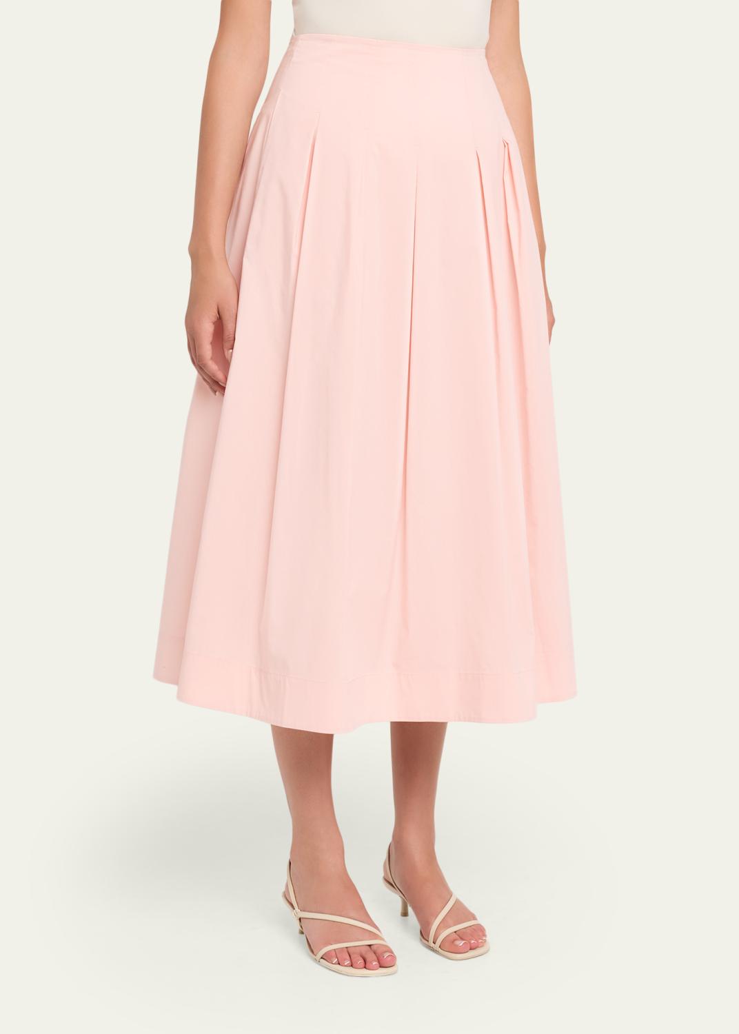Simkhai Elora Poplin Midi Skirt | Thumbnail 4