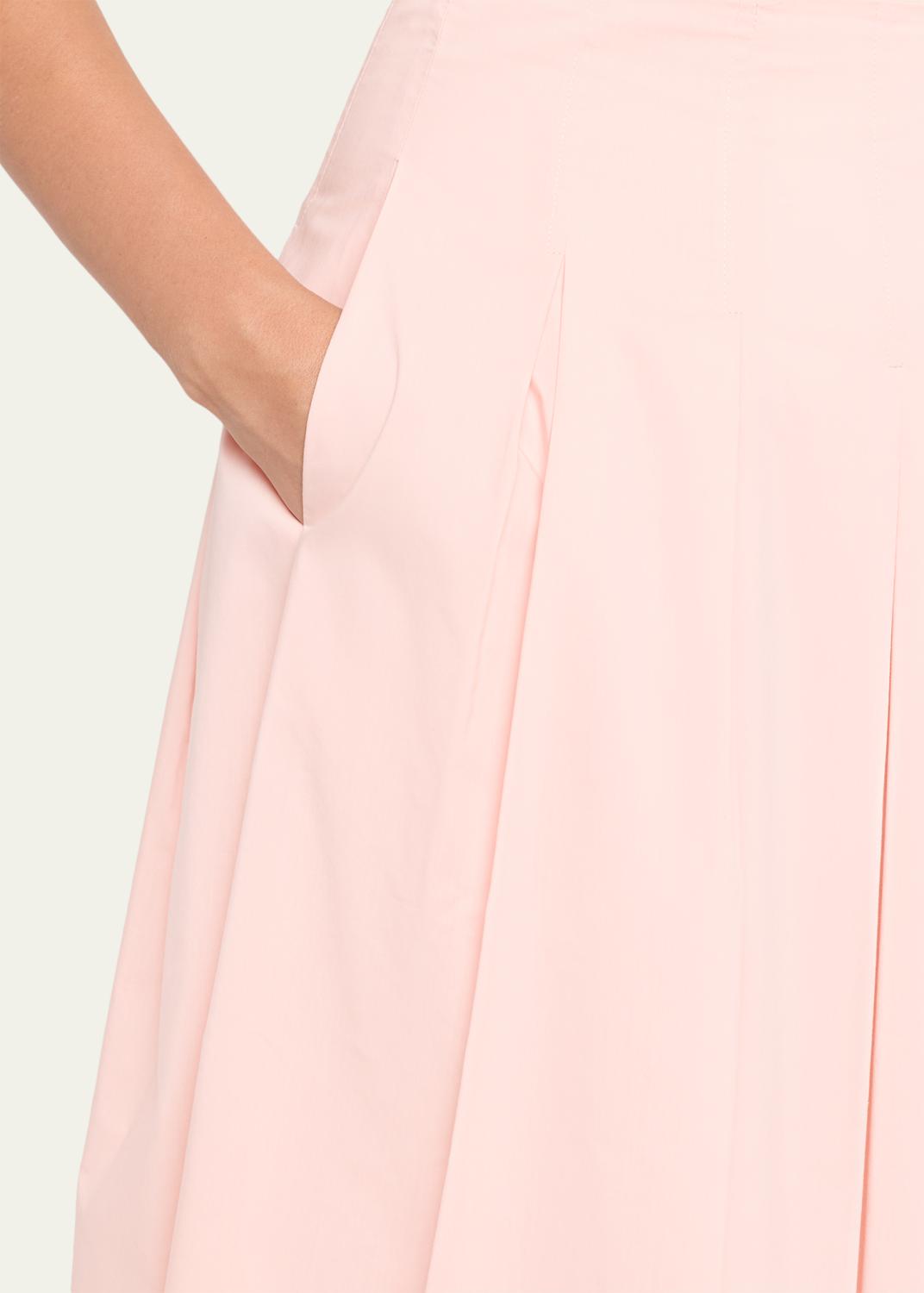 Simkhai Elora Poplin Midi Skirt | Thumbnail 5