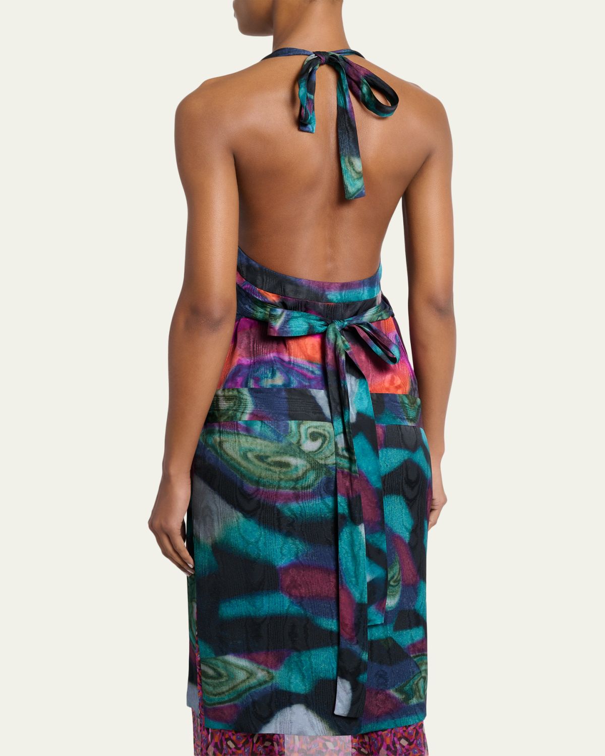 Dries Van Noten Cussia Halter Midi Dress | Thumbnail 3 Dries Van Noten Cussia Halter Midi Dress | Thumbnail 3