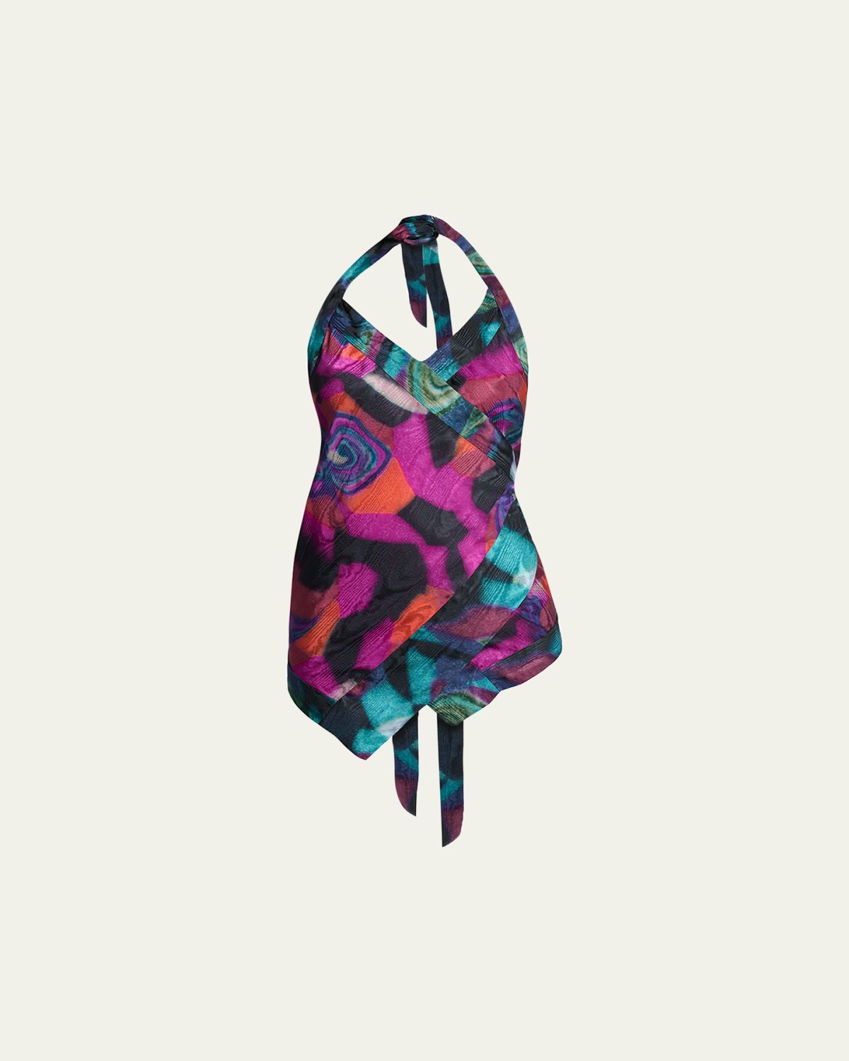 Dries Van Noten Cussia Halter Midi Dress | Thumbnail 1 Dries Van Noten Cussia Halter Midi Dress | Thumbnail 1