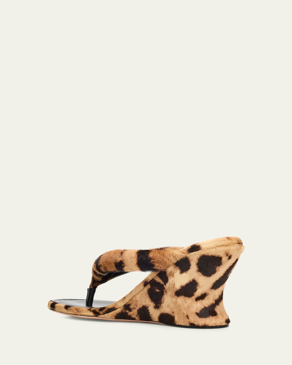 Balenciaga 90mm Gaeta Calf Hair Wedge Thong Sandals | Thumbnail 4 Balenciaga 90mm Gaeta Calf Hair Wedge Thong Sandals | Thumbnail 4
