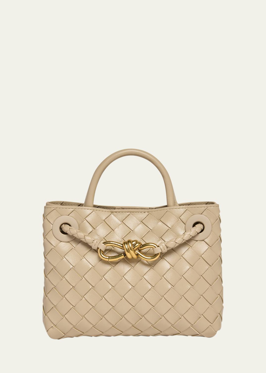 Andiamo Mini Leather Top-Handle Bag