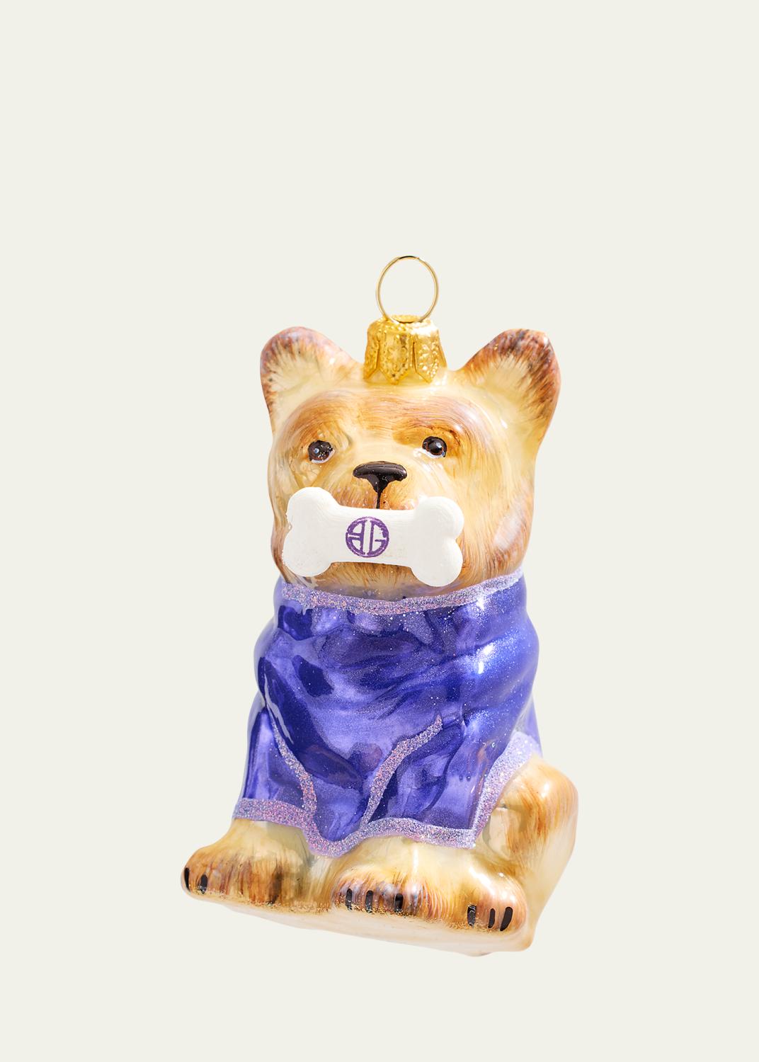 French Bulldog Holding BG Bone Christmas Ornament French Bulldog Holding BG Bone Christmas Ornament