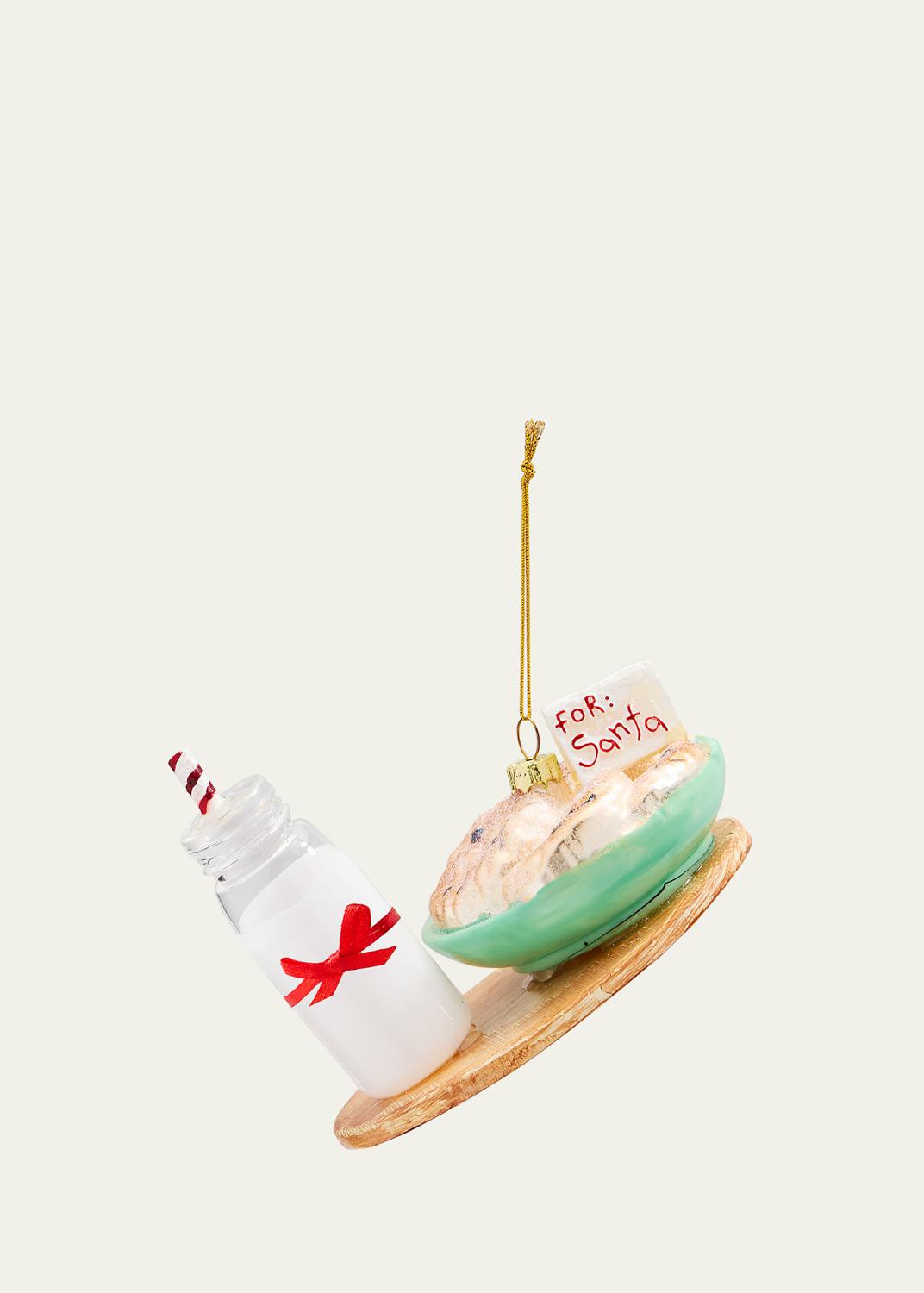 Cody Foster & Co Milk & Cookies for Santa Christmas Ornament