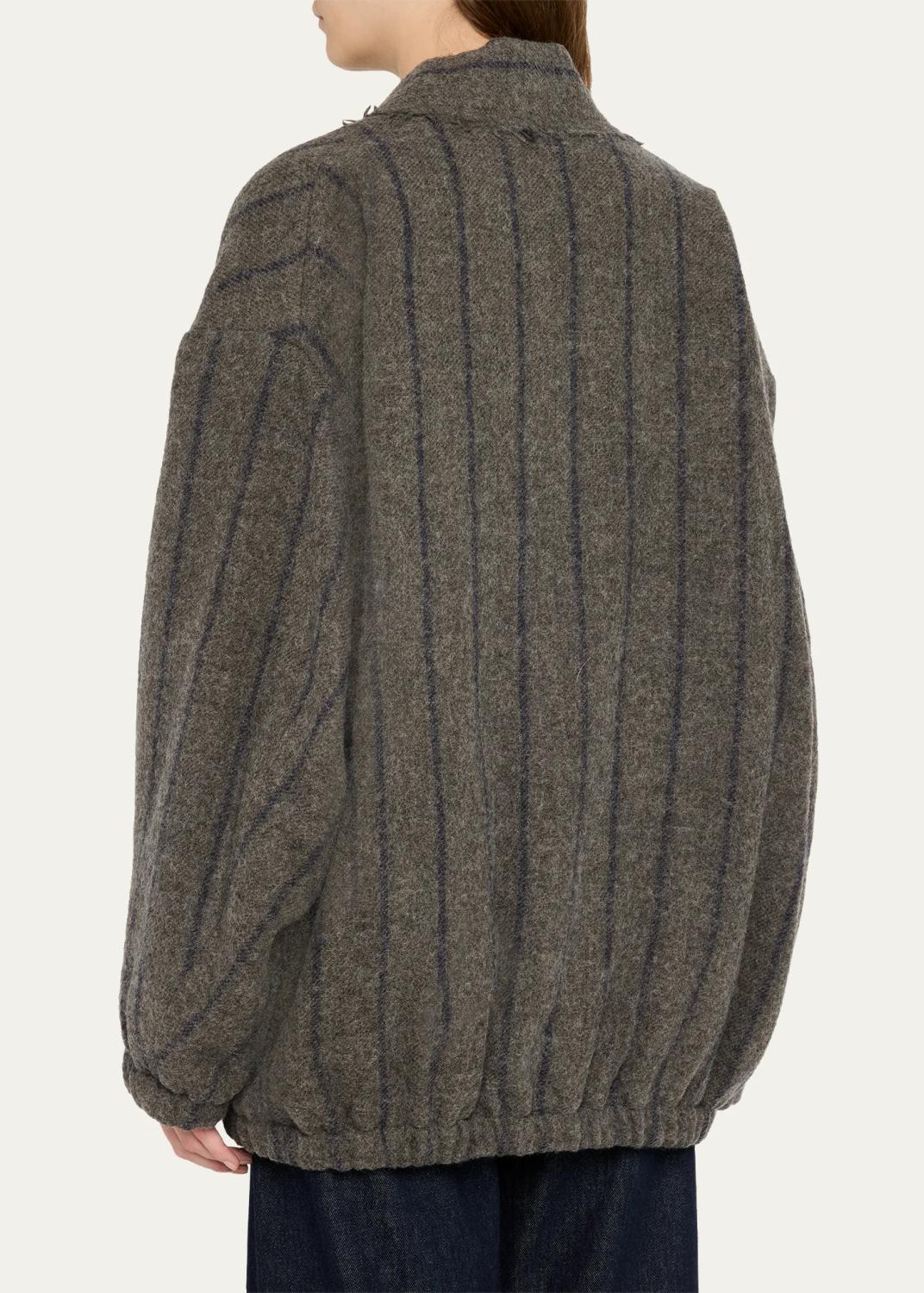 R13 Striped Virgin Wool Cardigan | Thumbnail 3 R13 Striped Virgin Wool Cardigan | Thumbnail 3