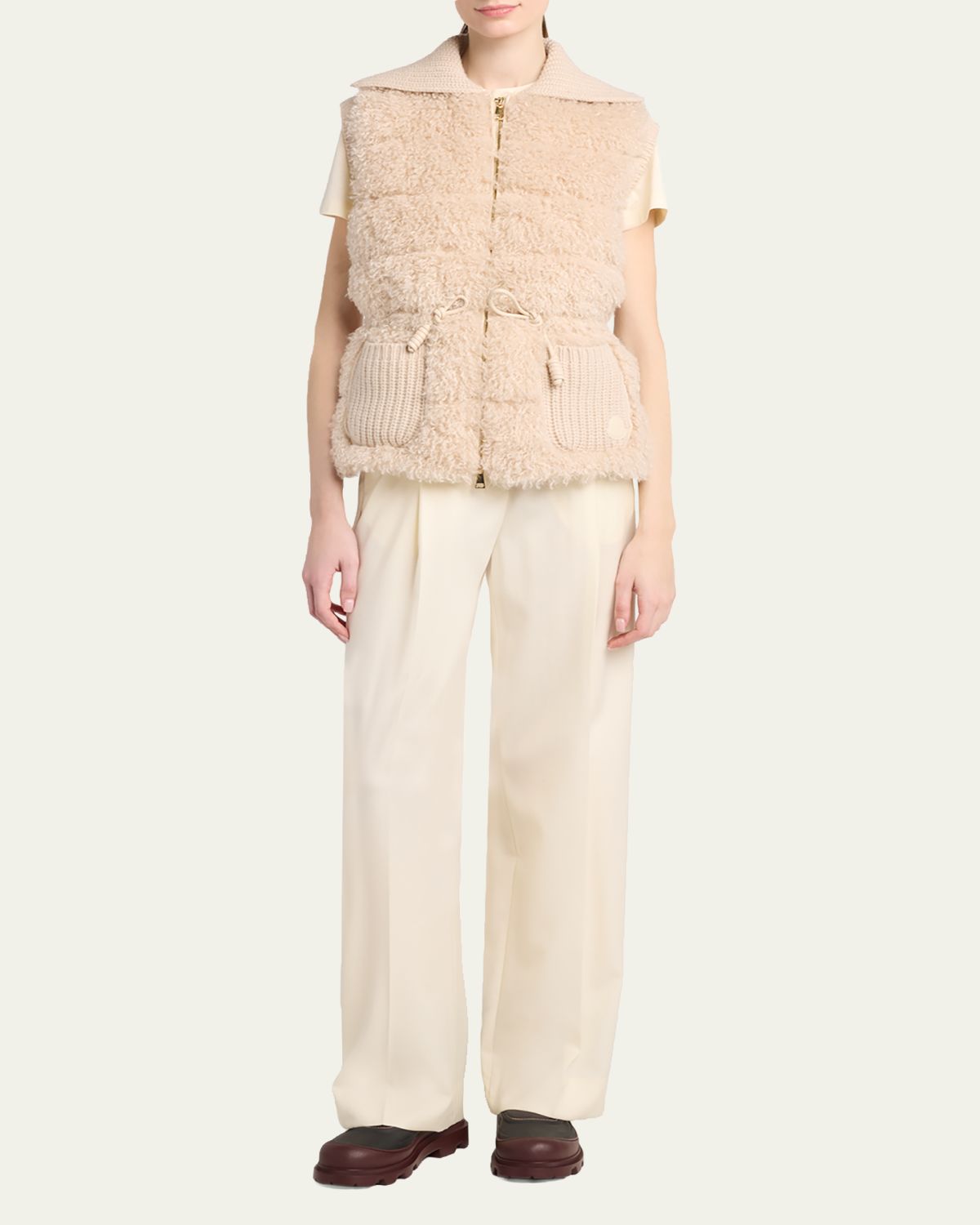 Moncler Teddy & Cashmere Vest | Thumbnail 2 Moncler Teddy & Cashmere Vest | Thumbnail 2