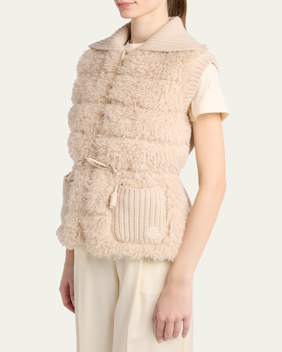 Moncler Teddy & Cashmere Vest | Thumbnail 4 Moncler Teddy & Cashmere Vest | Thumbnail 4